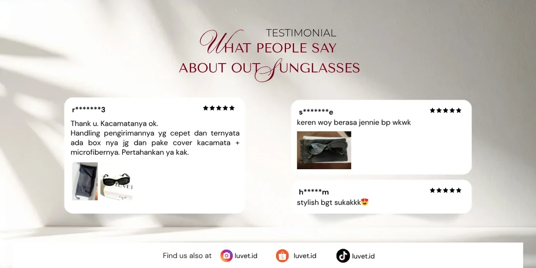 What people say about our sunglasses